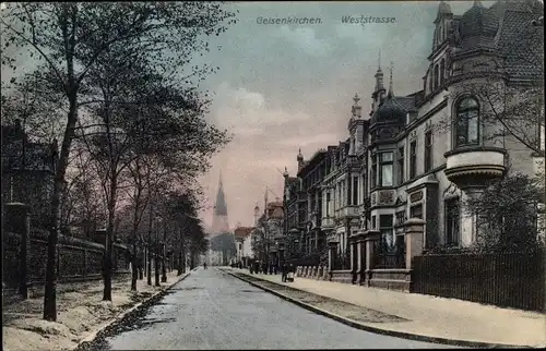 Ak Gelsenkirchen im Ruhrgebiet, Weststraße