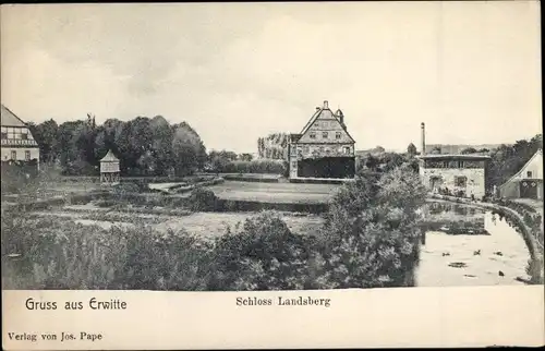 Ak Erwitte in Westfalen, Schloss Landsberg