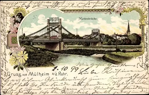 Litho Mülheim an der Ruhr, Kettenbrücke