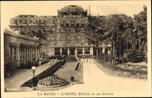 Ak La Baule Loire Atlantique, Hotel Royal et ses Jardins