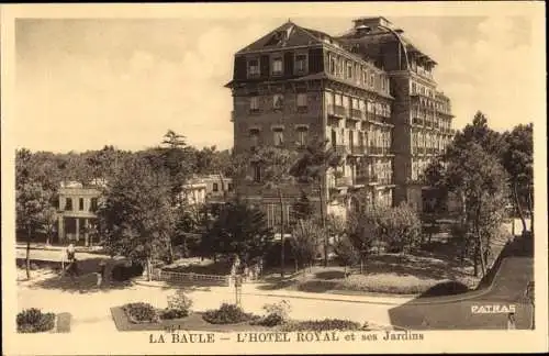 Ak La Baule Loire Atlantique, Hotel Royal et ses Jardins