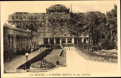 Ak La Baule Loire Atlantique, Hotel Royal et ses Jardins