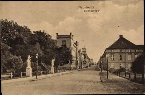 Ak Neustrelitz in Mecklenburg, Schlossstraße