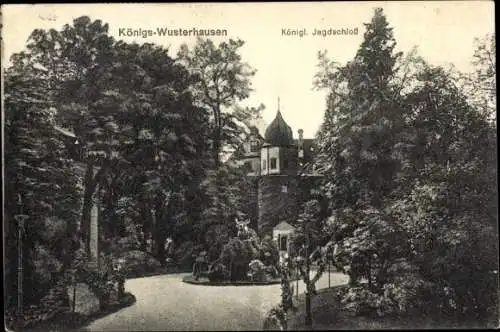 Ak Königs Wusterhausen in Brandenburg, Königl. Jagdschloss