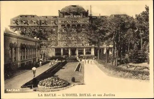 Ak La Baule Loire Atlantique, Hotel Royal et ses Jardins