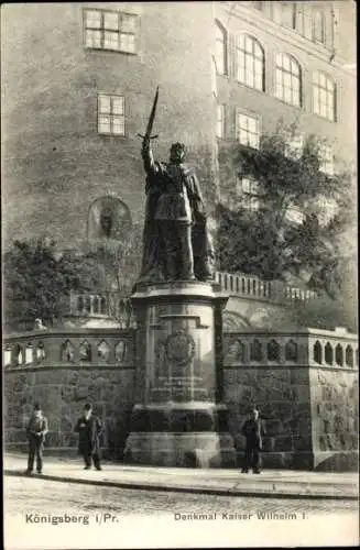 Ak Kaliningrad Königsberg Ostpreußen, Denkmal Kaiser Wilhelm I.