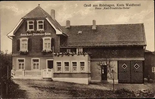 Ak Rolshagen Morsbach im Oberbergischen Kreis, Haus Karl-Friedrichs-Heim