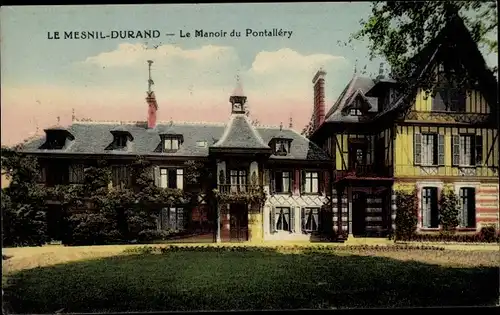 Ak Le Mesnil Durand Calvados, Manoir du Pontallery