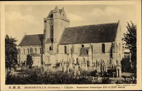 Ak Mondeville Calvados, l'Église