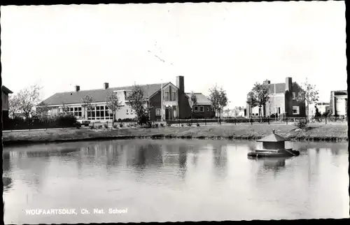 Ak Wolphaartsdijk Zeeland, Ch. Nat. School
