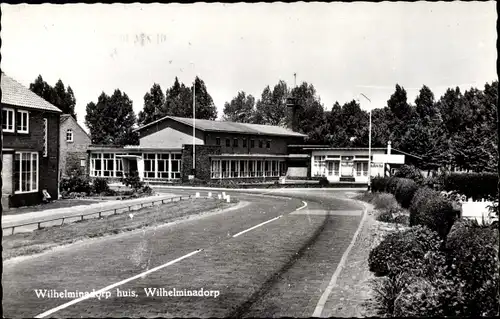 Ak Wilhelminadorp Zeeland, Wilhelminadorp Huis, Straat