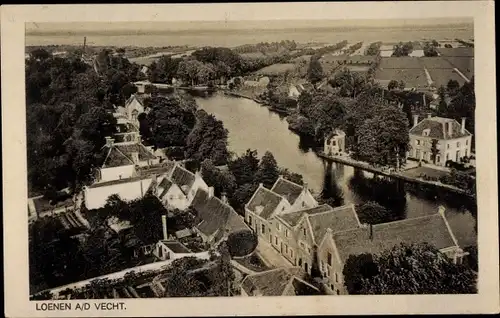 Ak Loenen aan de Vecht Utrecht, Vogelvlucht