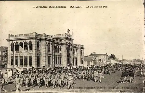 Ak Dakar Senegal Afrique Occidentale, Le Palais du Port, Militär