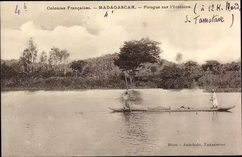 Ak Toamasina Tamatave Madagaskar, Pirogue sur l'Ivoloina, Flusspartie