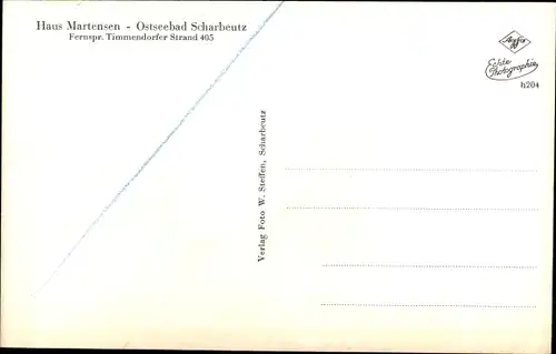 Ak Scharbeutz in Ostholstein, Haus Martensen