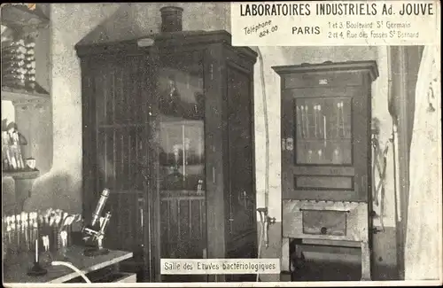 Ak Paris V., Laboratoires Industriels Ad. Jouve, Boulevard St. Germain, Salle des Etudes