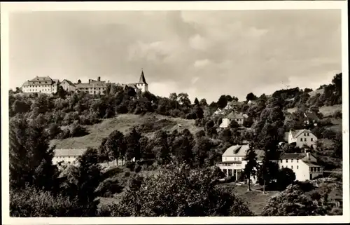 Ak Kronburg Dahlem in der Eifel, Blick auf den Ort, Schloss, Häuser
