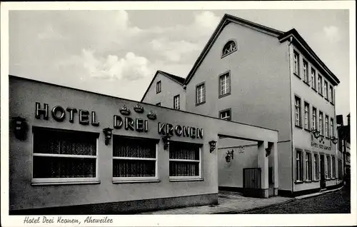 Ak Bad Neuenahr Ahrweiler in Rheinland Pfalz, Hotel Drei Kronen
