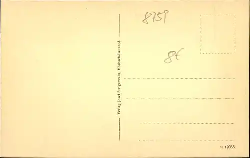 Ak Hösbach in Unterfranken Bayern, Bahnhof, Totalansicht von Ort