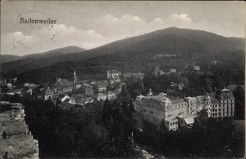 Ak Badenweiler im Schwarzwald, Ortsansicht, Vogelschau