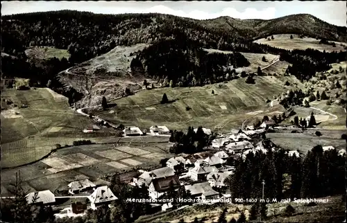 Ak Menzenschwand Sankt Blasien im Schwarzwald, Gesamtansicht, Spießhörner