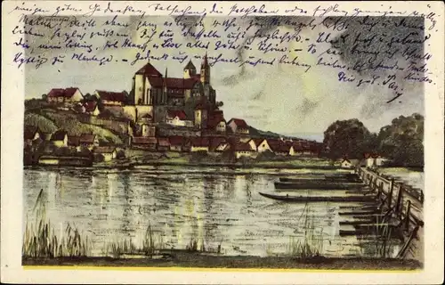 Ak Breisach am Oberrhein, Stadtbild