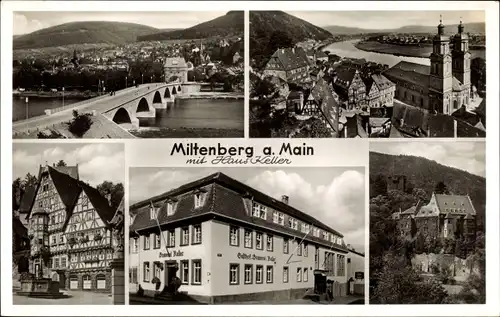 Ak Miltenberg am Main Unterfranken, Ortsansichten, Gasthof Brauerei Keller