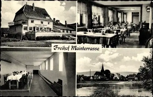 Ak Großheubach am Main Unterfranken, Freihof Mainterrasse