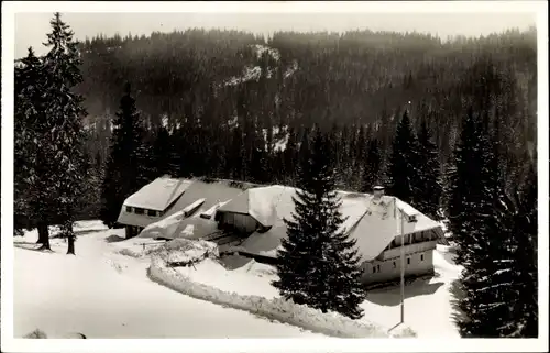 Ak Feldberg im Schwarzwald, Gasthaus Menzenschwander Hütte