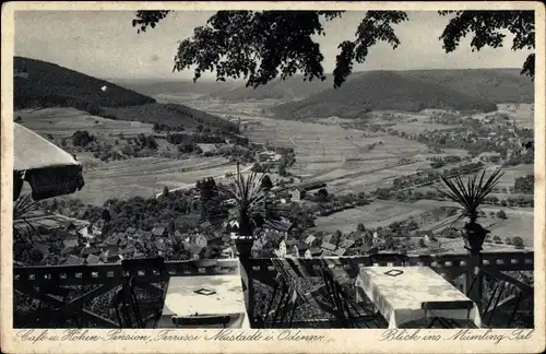 Ak Neustadt Breuberg, Café Pension Terrasse, Ort