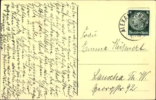 Ak Bad Alexandersbad im Fichtelgebirge Oberfranken Schlossplatz