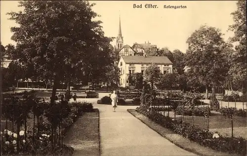 Ak Bad Elster im Vogtland, Rosengarten