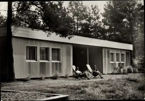 Ak Ahrensdorf Templin im Kreis Uckermark, Bungalow Siedlung, Betriebsferienheim Wilhelm Pieck