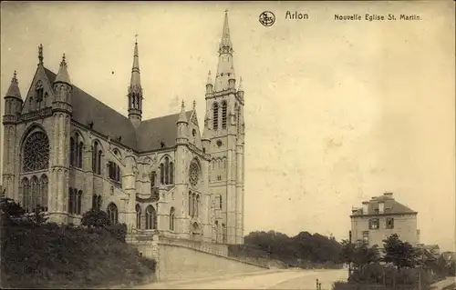 Ak Arlon Aarlen Wallonien Luxemburg, Nouvelle Eglise Saint Martin