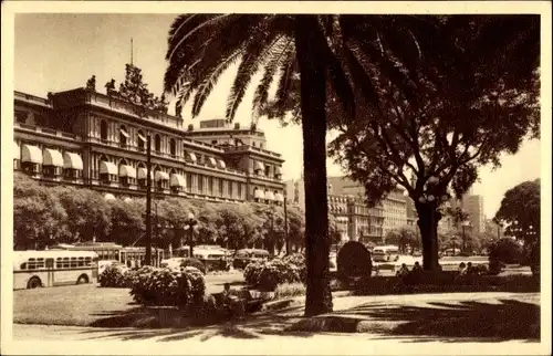 Ak Buenos Aires Argentinien, Casa de Gobierno y Av. L.N. Alem