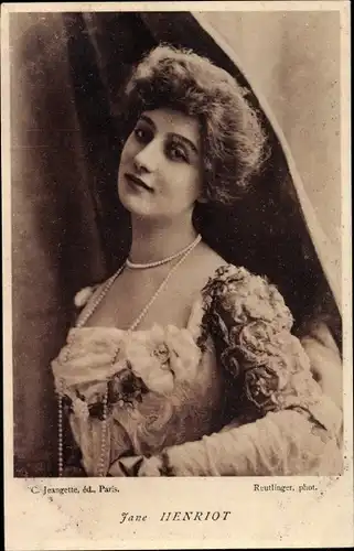 Ak Schauspielerin Jane Henriot, Portrait