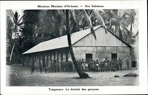 Ak Tangarare Salomonen Ozeanien, Le dortoir des garcons