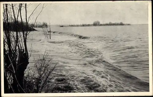 Ak Schiedam Südholland Niederlande, Stormramp 1953