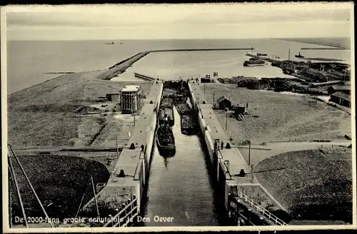 Ak Den Oever Wieringen Nordholland Niederlande, Brug, Sluiswerken