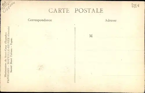 Ak Papua Neuguinea, Paysage de Nouvelle Guinee, Endroit ou fut celebre la 1 messe, 1885