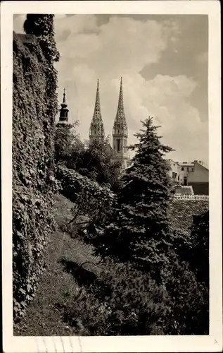 Foto Ak Zagreb Kroatien, Blick auf die Stadt, Kirchtürme