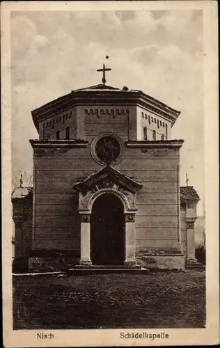 Ak Niš Nisch Serbien, Schädelkapelle