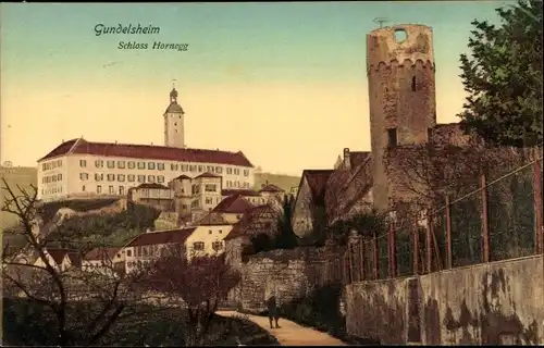 Ak Gundelsheim am Neckar Württemberg, Schloss Hornegg, Horneck