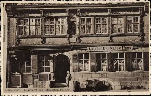 Ak Dinkelsbühl in Mittelfranken, Gasthof Deutsches Haus