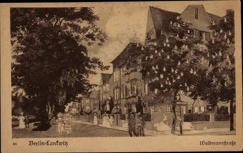 Ak Berlin Steglitz Lankwitz, Waldmannstraße
