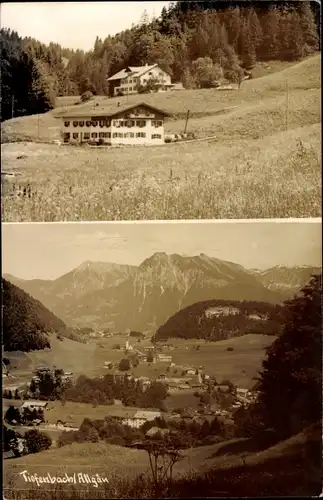 Ak Tiefenbach Oberstdorf im Oberallgäu, Gesamtansicht, Fremdenheim Thannheimer