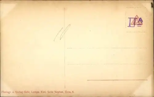 Ak Deutsches Unterseeboot, U-Boot U 3 im Sturm