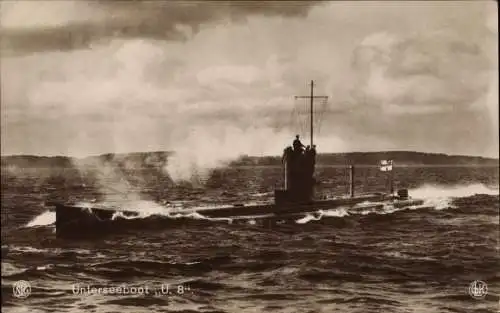 Ak Deutsches Unterseeboot, U-Boot U 8