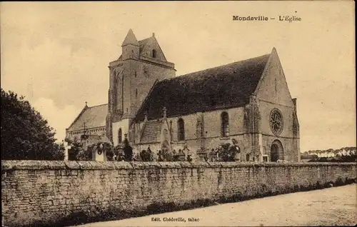 Ak Mondeville Calvados, l'Église