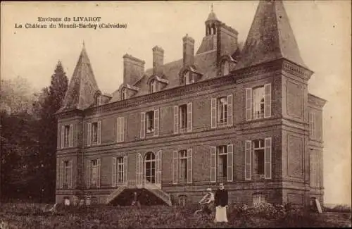 Ak Livarot Calvados, le Château du Mesnil Bacley
